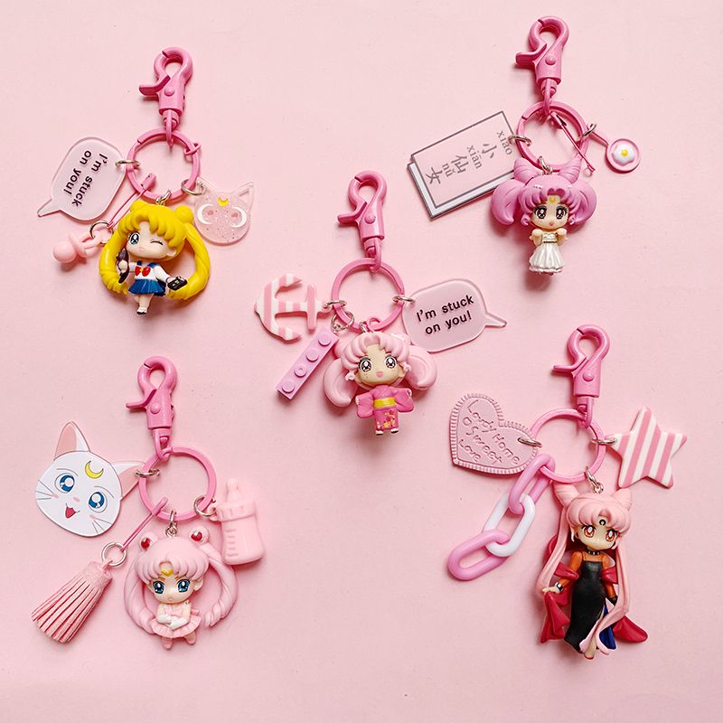 Car Accessories Wholesale - Sailor Moon Anime Peripheral Kawaii Keychain