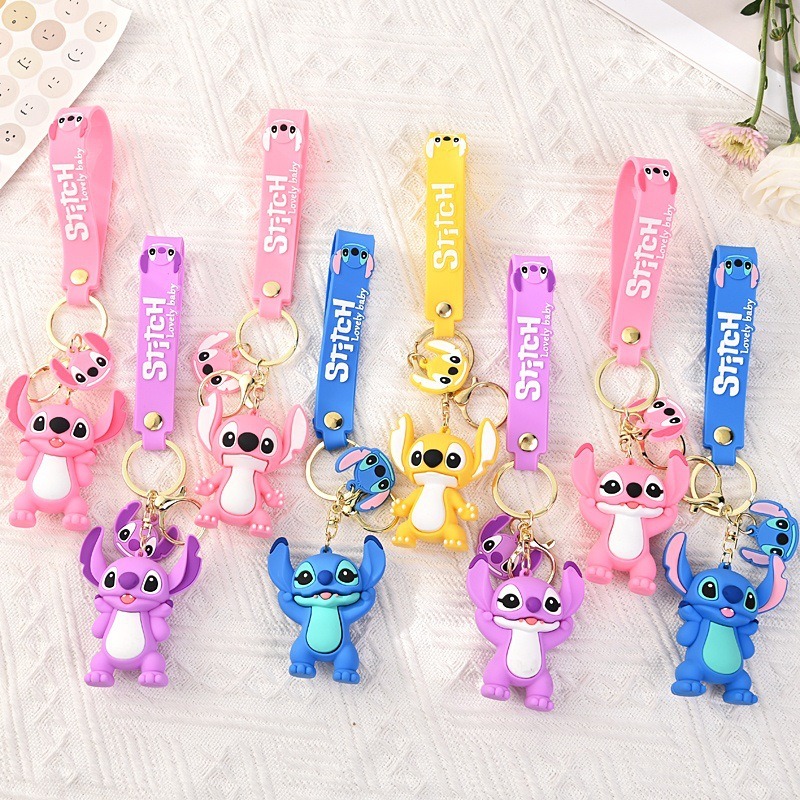 Car Accessories Girl - Kawaii Lilo & Stitch Toys Keychian