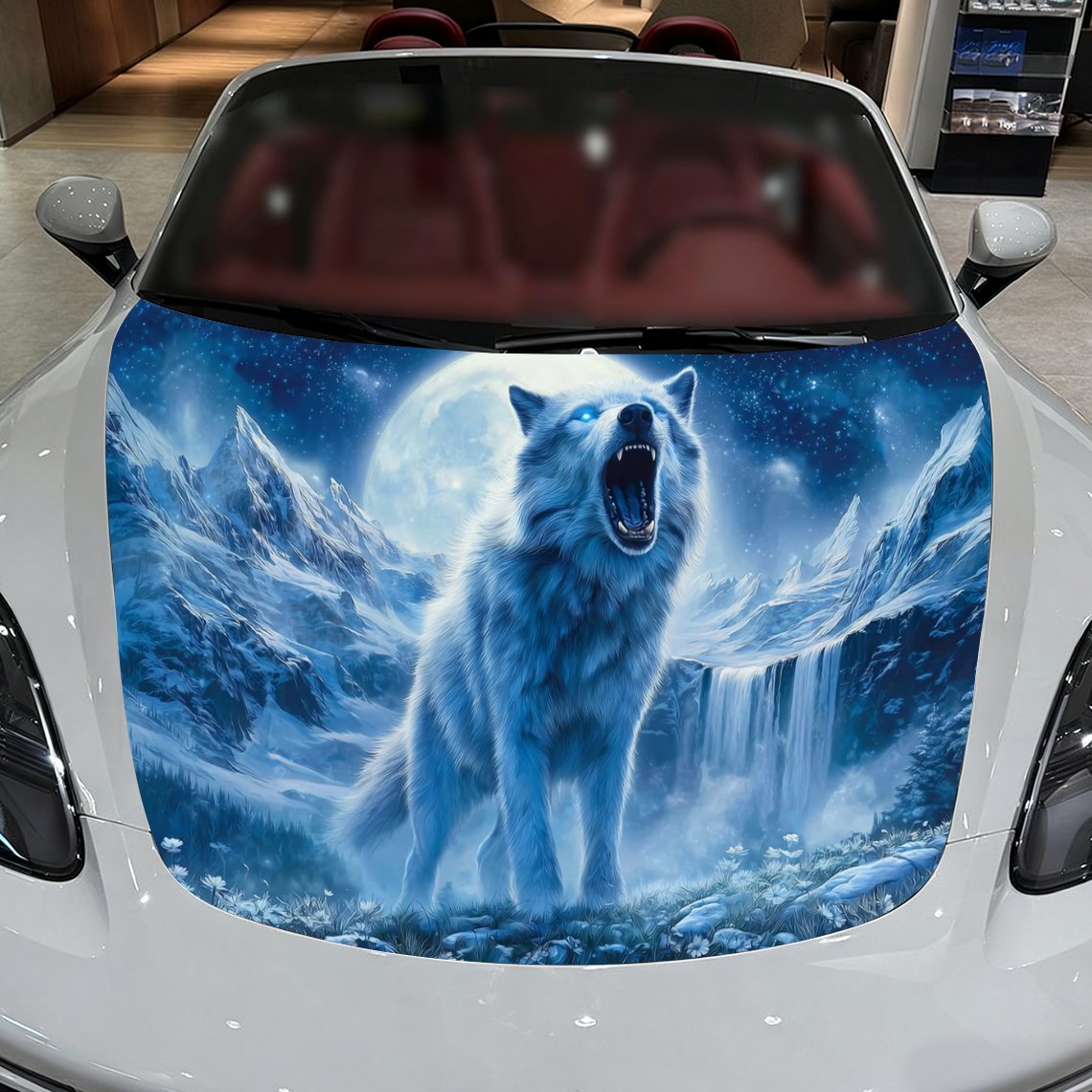 Winter Mountain Night Scene Wo - Car Accessories For Winter review and price