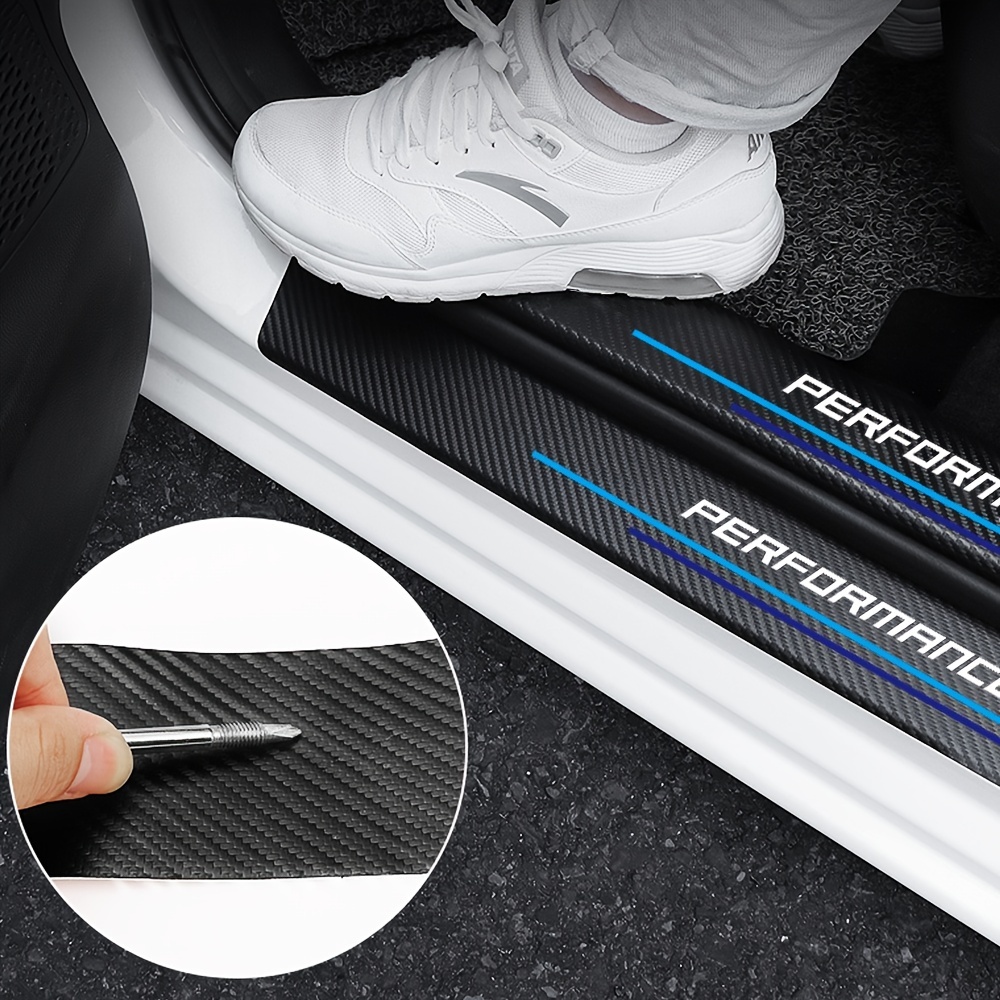 4pcs Carbon Fiber Sill Plate S - Car Accessories Nz review and price