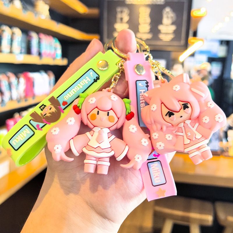 Hatsune Miku Keychain Cartoon  - Car Accessories Company review and price