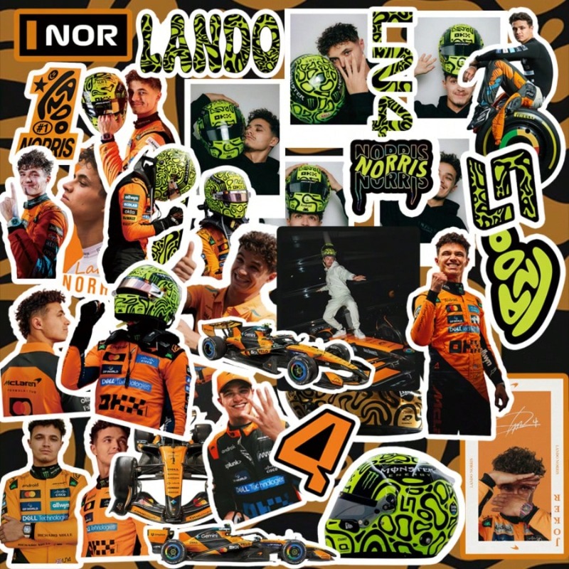 59PCS Lando Norris racing-them - Car Accessories Nz review and price