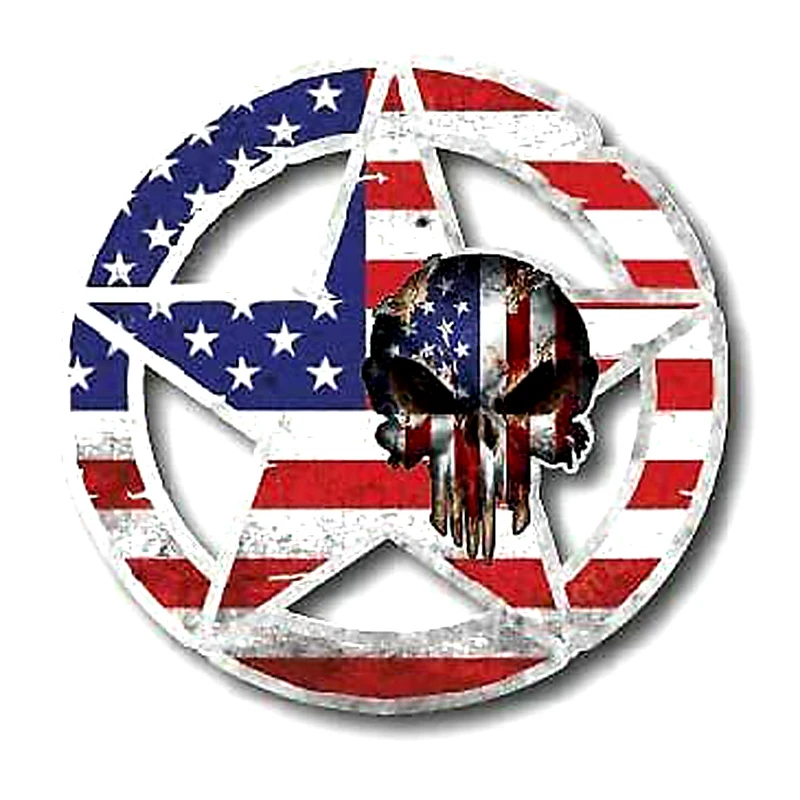 Car Stickers ARMY STAR SKULL U - Car Accessories Usa review and price