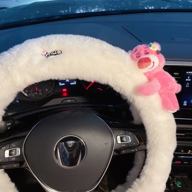 New Lotso Plush Steering Wheel - Car Accessories For Winter review and price