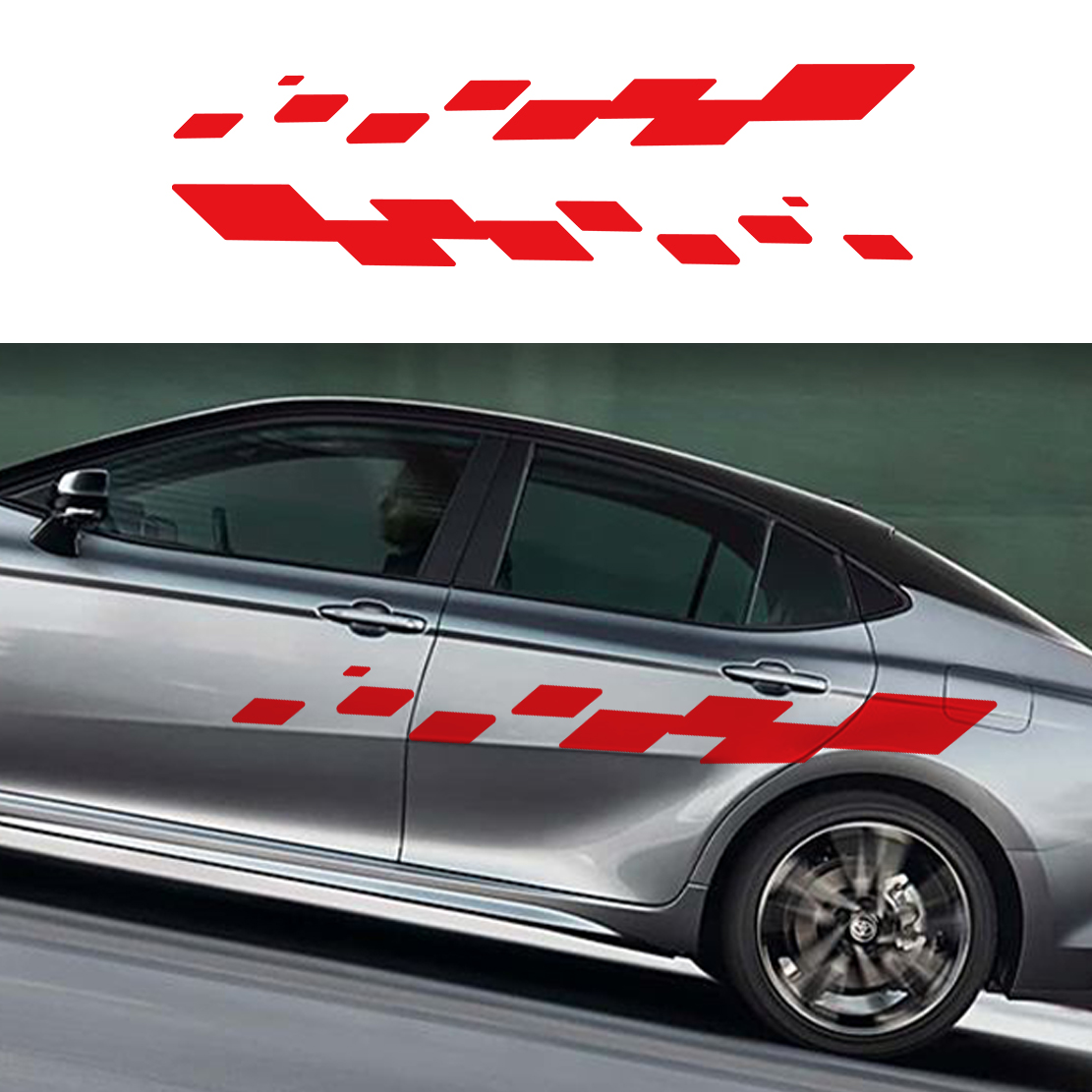 2pcs Car Door Decals Racing Ch - Car Accessories Nz review and price