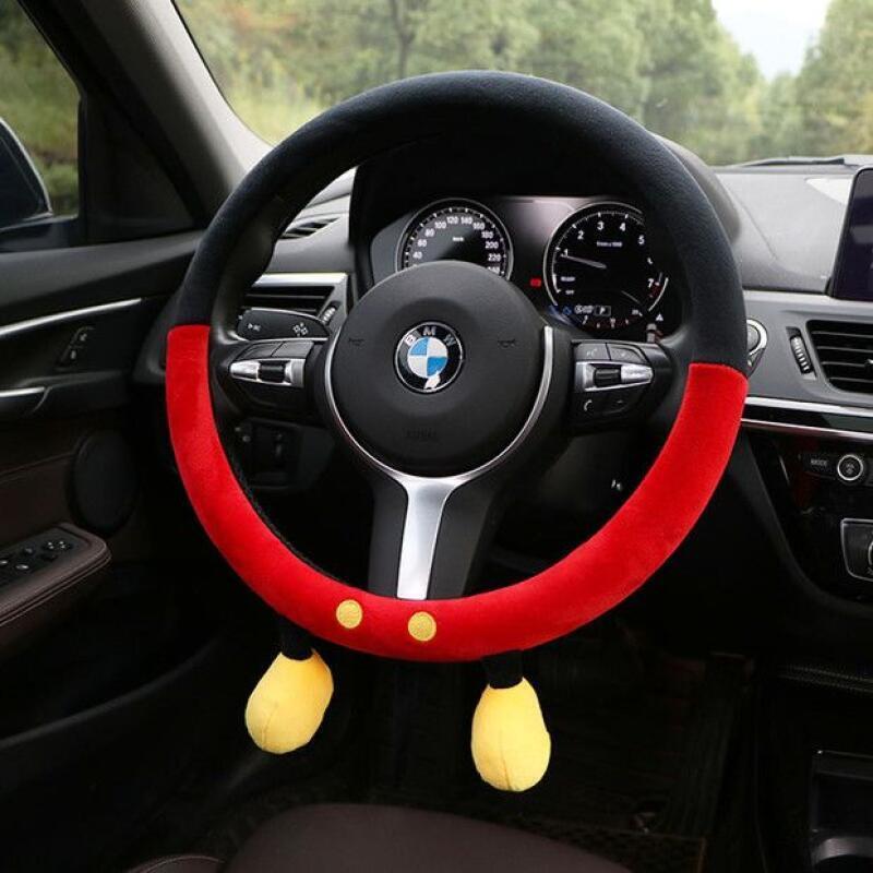 Cute Disney Plush Steering Whe - Car Accessories For Winter review and price