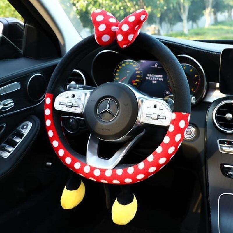 Cute Disney Plush Steering Whe - Car Accessories For Winter review and price
