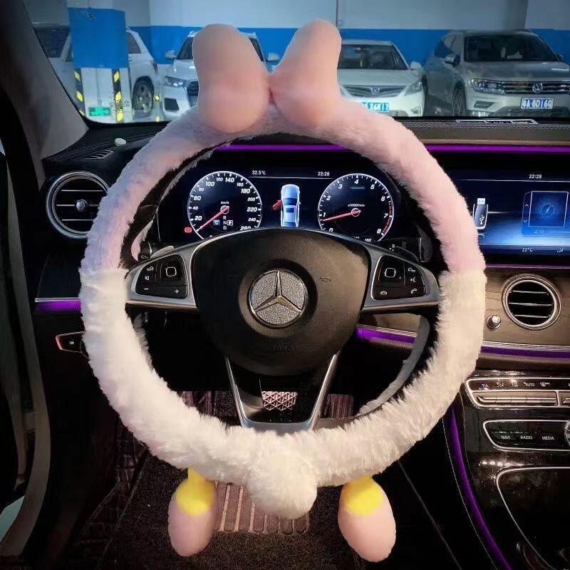 Cute Disney Plush Steering Whe - Car Accessories For Winter review and price