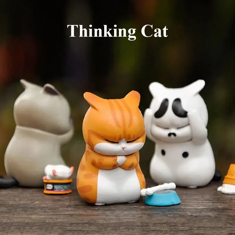 Thinking Cat Blind Box Cute An - Car Accessories Girl review and price